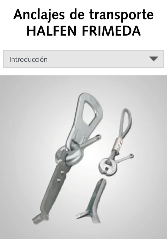Anclajes de transporte Halfen Frimeda