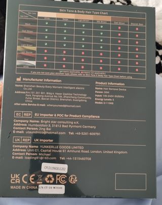 Depiladora IPL luz pulsada Igbt NUEVA gafas protec