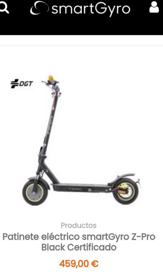 Patinete eléctrico nuevo - Smartgyro Z-Pro