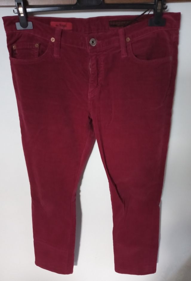 Pantaloni velluto bordeaux 