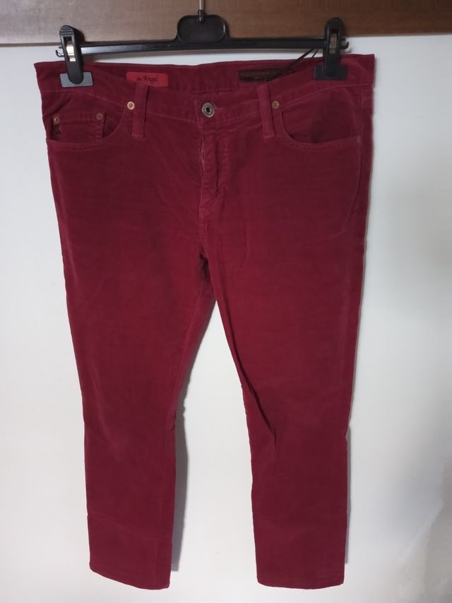 Pantaloni velluto bordeaux 