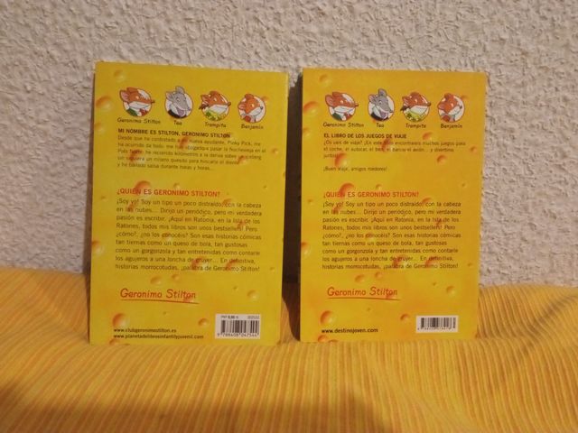 Lote 6 libros Gerónimo Stilton