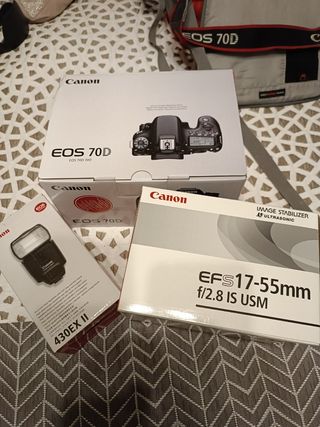 Canon eos 70D + canon 17-55 mm f/2.8 is
