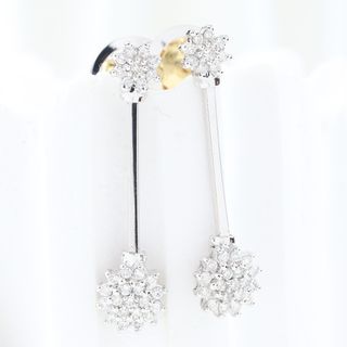 Pendientes oro blanco con brillantes
