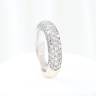 Anillo oro blanco con diamantes