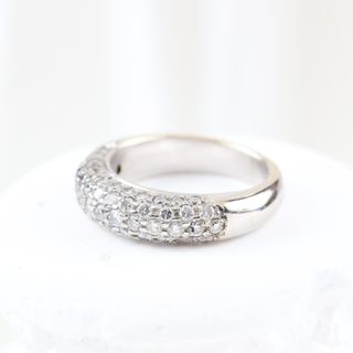 Anillo oro blanco con diamantes