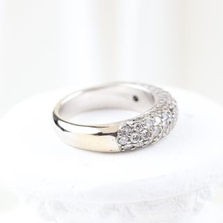 Anillo oro blanco con diamantes
