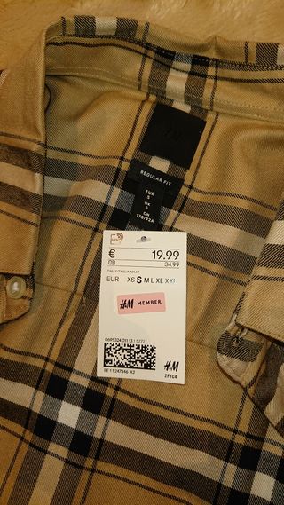 Camisa regular fit hombre.