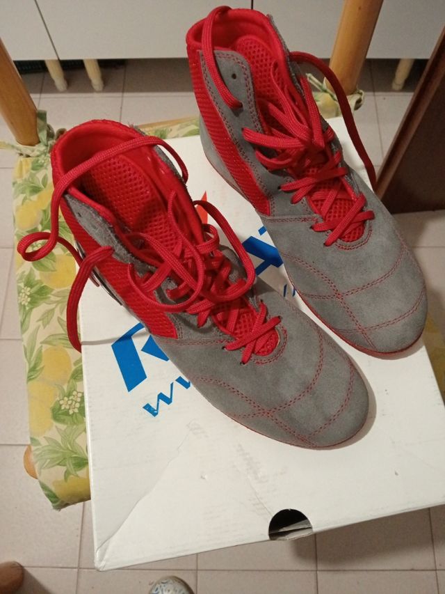 Scarpe da savate uomo con scatola  e custodia 