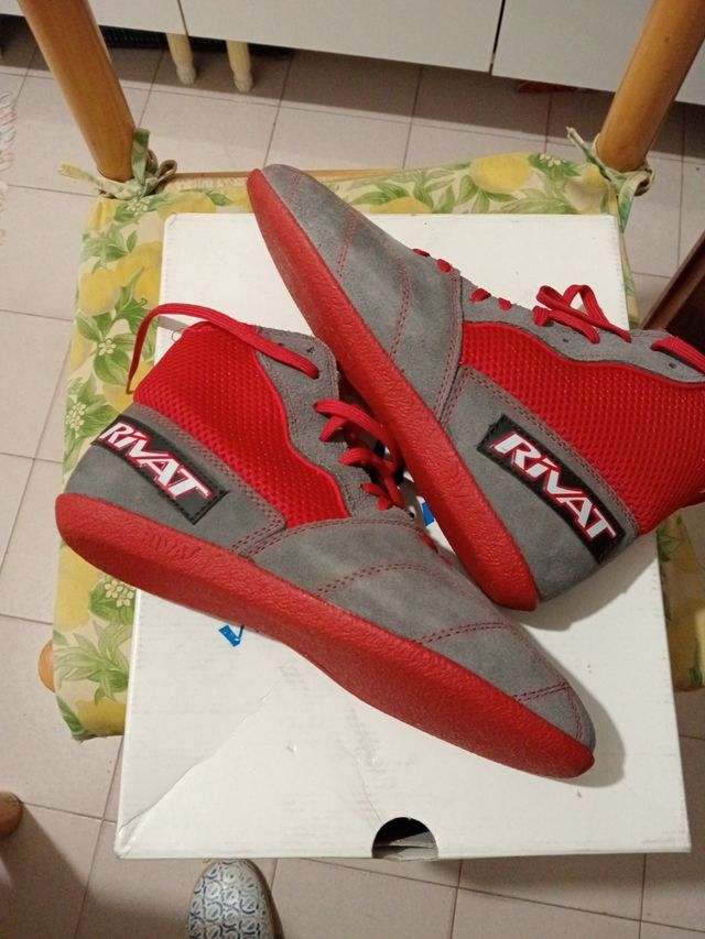 Scarpe da savate uomo con scatola  e custodia 