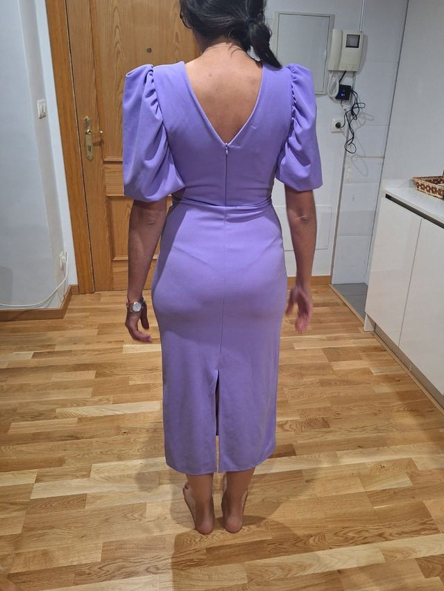 Vestido invitada lila o malva