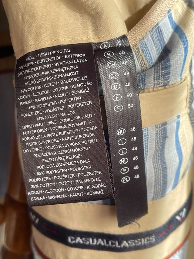 Chaqueta-cazadora algodón caballero