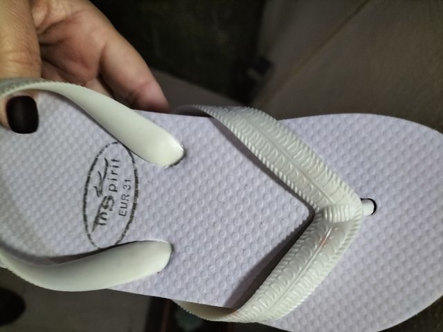 Chinelo branco criança