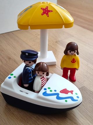 PLAYMOBIL 123 FAMILIA MARINERA CON BARCA
