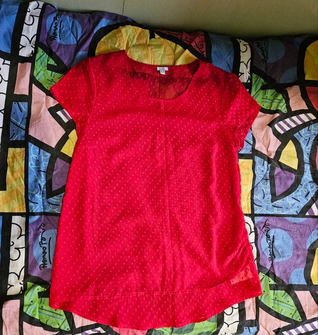 Maglia a maniche corte rossa OVS taglia XL