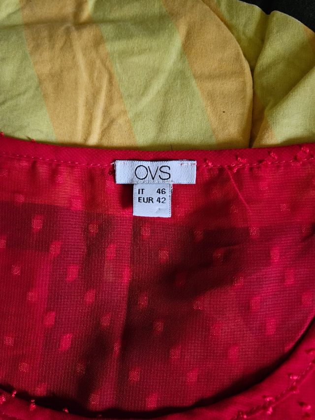 Maglia a maniche corte rossa OVS taglia XL