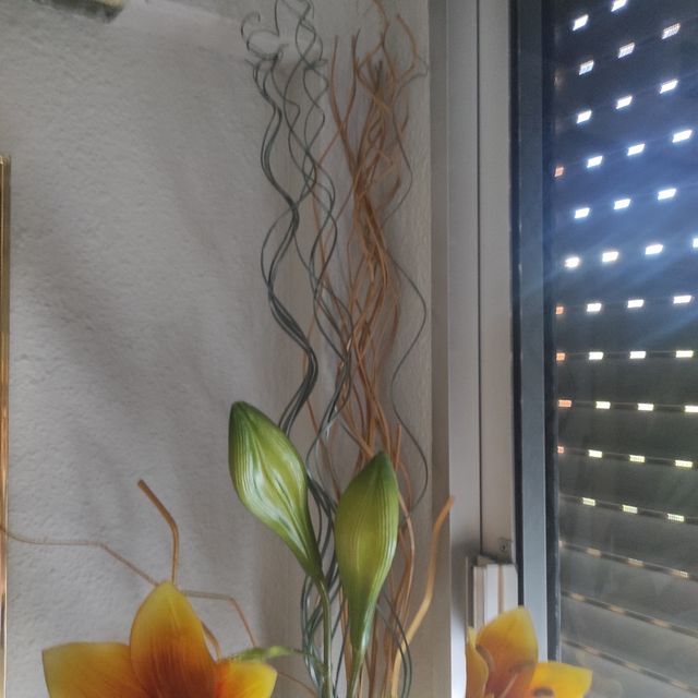 Flores decorativas de plástico 