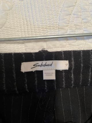 Minifalda negra blanca Subdued
