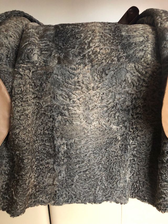 Abrigo de piel con forro de Astracán