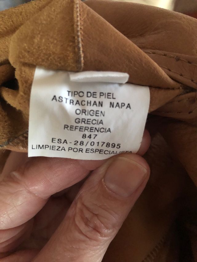 Abrigo de piel con forro de Astracán