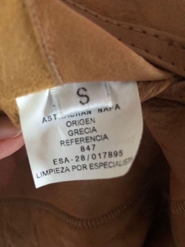 Abrigo de piel con forro de Astracán