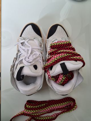 Leather curb sneakers LANVIN