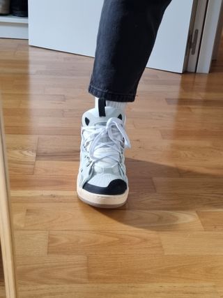 Leather curb sneakers LANVIN