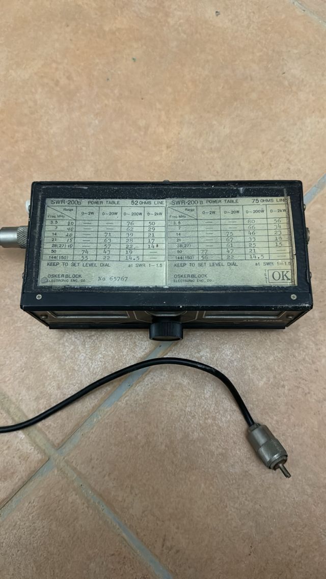 OSKERBLOCK SWR-200B MEDIDOR DE POTECIA