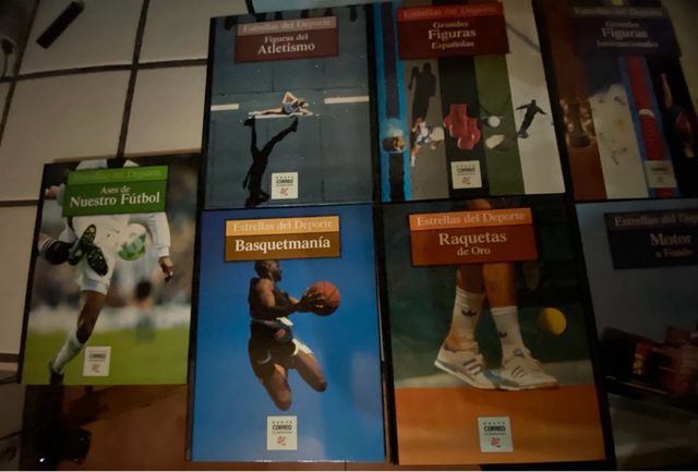 Colección de libros figuras del deporte
