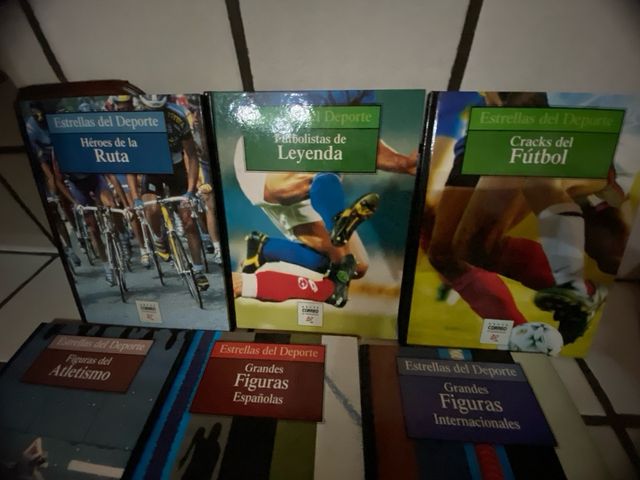 Colección de libros figuras del deporte