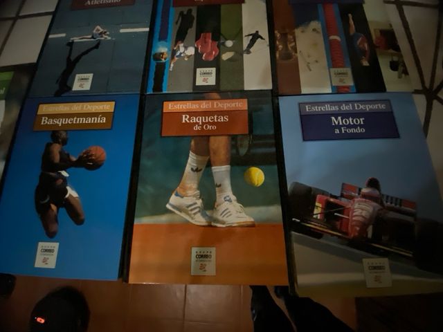 Colección de libros figuras del deporte
