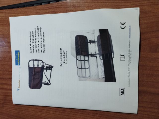 Barra de protección cama mayores.