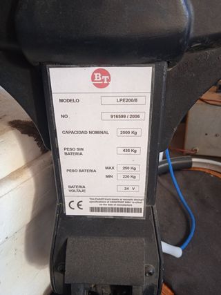Transpaleta eléctrica