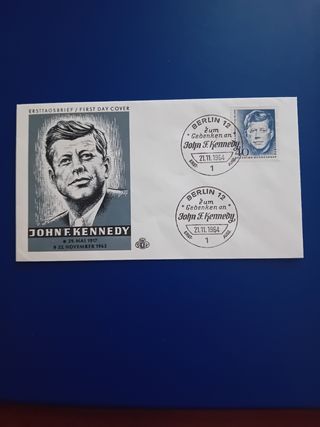 Busta primo giorno francobollo Kennedy
