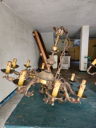 Lampadario in ottone
