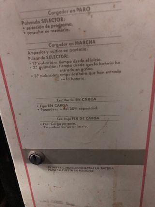 Cargador bateria safo electrica smm