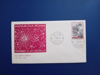 Busta primo giorno francobollo atomica