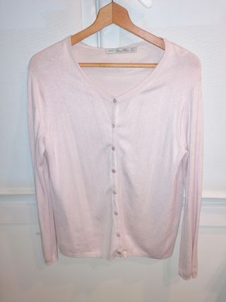 Chaqueta rosa fina talla L