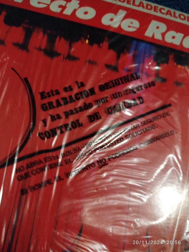 Vinilo El directo de Radio futura