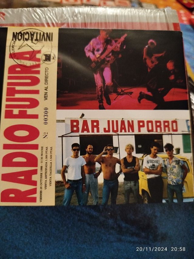 Vinilo El directo de Radio futura