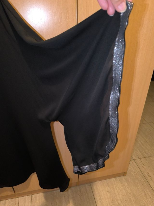 Blusón negro no transparenta