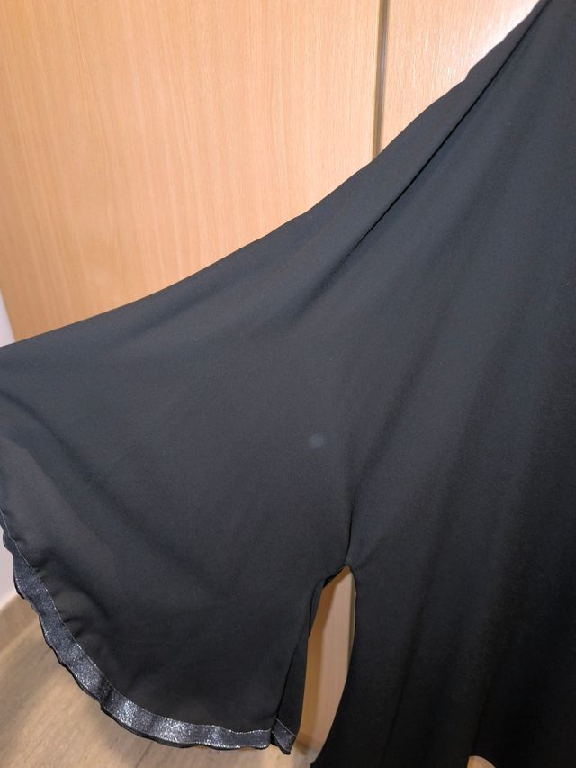 Blusón negro no transparenta