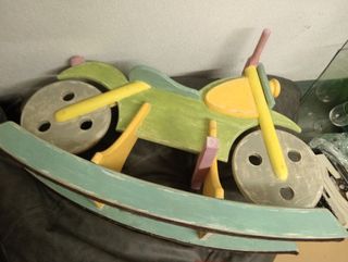 Balancín moto en madera 