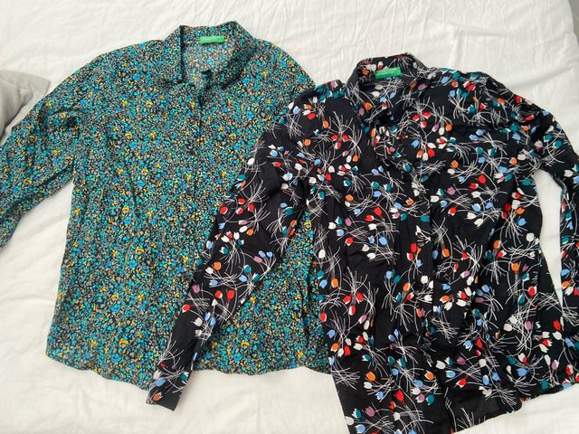 2 blusas estampadas BENETTON