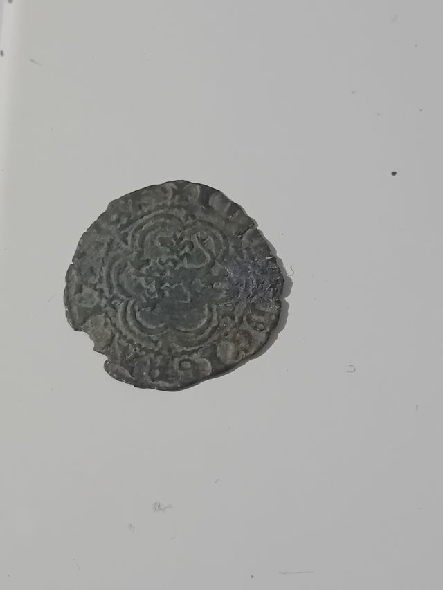 Moneda antigua Blanca de Enrique III en lote 