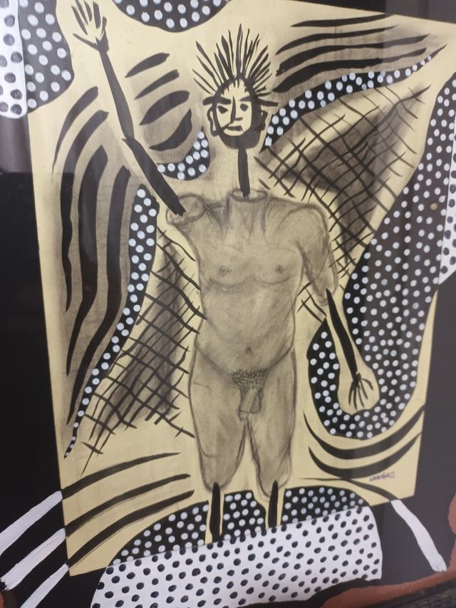 Autorretrato de pintor artista Santanderino