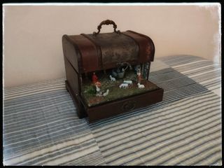 Belén/nacimiento,dentro de joyero cofre🎄