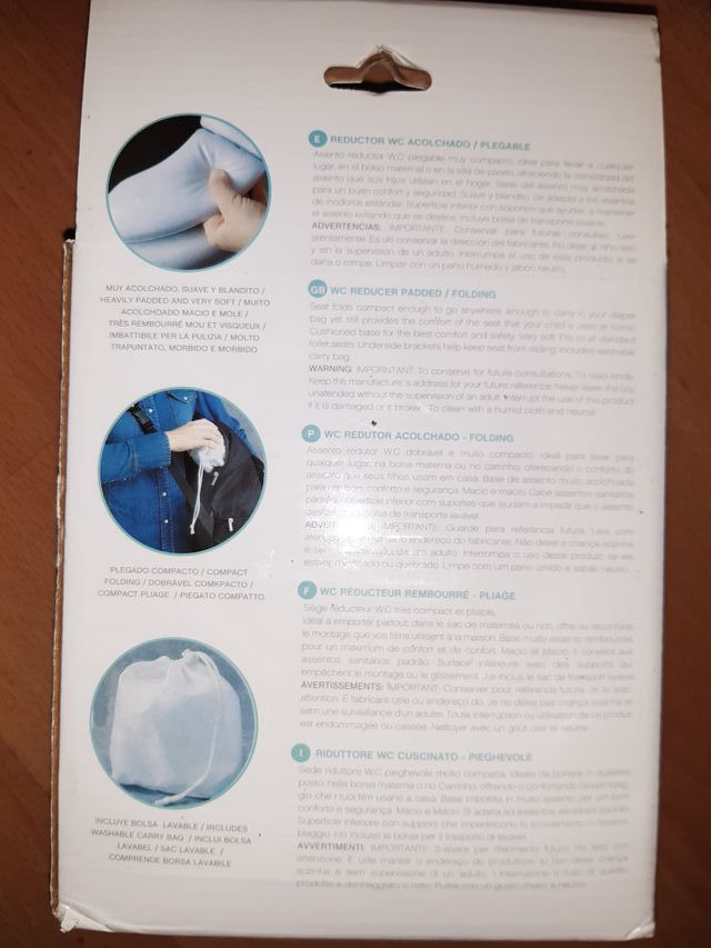 Reductor WC acolchado plegable.+ 24 Meses