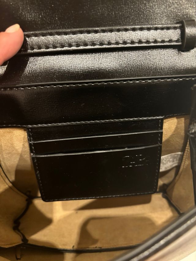 Bolso Zara piel negro