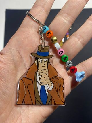 5 portachiavi in resina Lupin the 3 dr